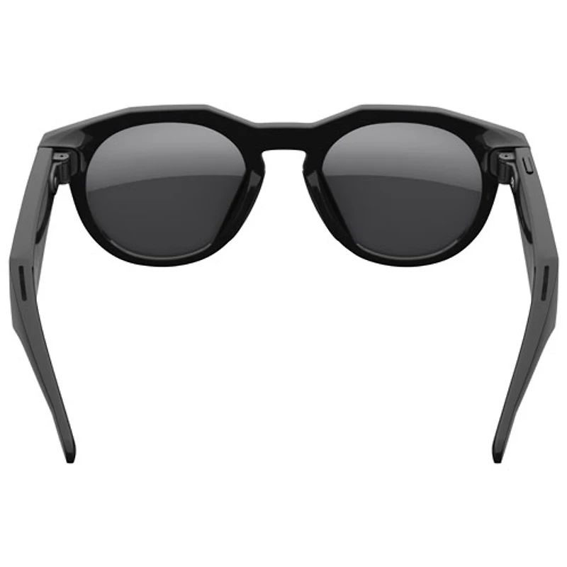 Lunettes intelligentes HSTN Meta d'Oakley avec intelligence artificielle, photo, vidéo, audio et assistant vocal - Noir/Noir polarisé Prizm