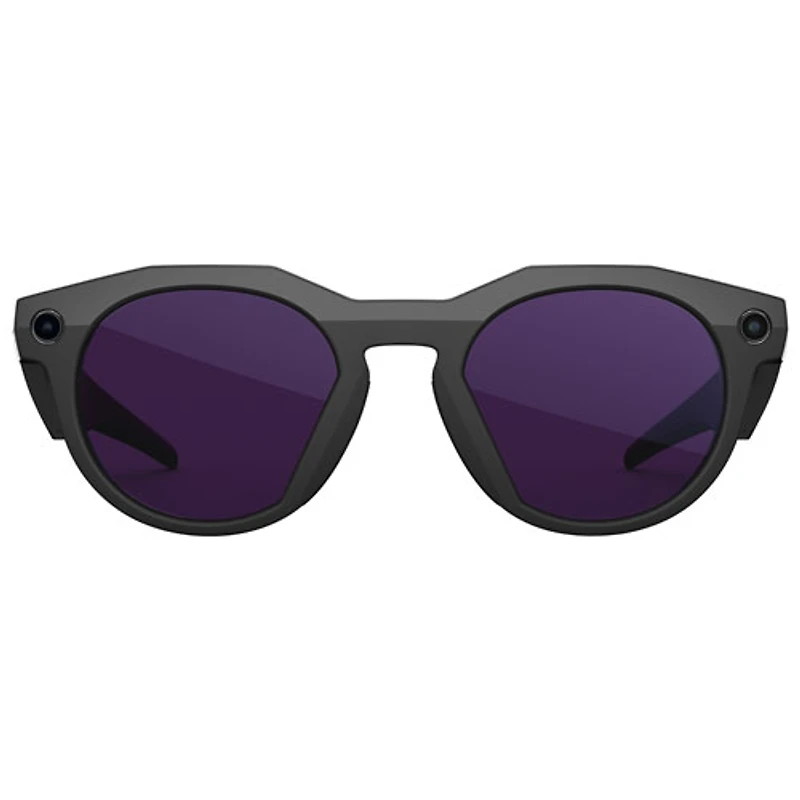 Oakley Meta HSTN Smart Glasses with AI, Photo, Video, Audio & Voice Assistant - Black/Clear to Amethyst Transitions
