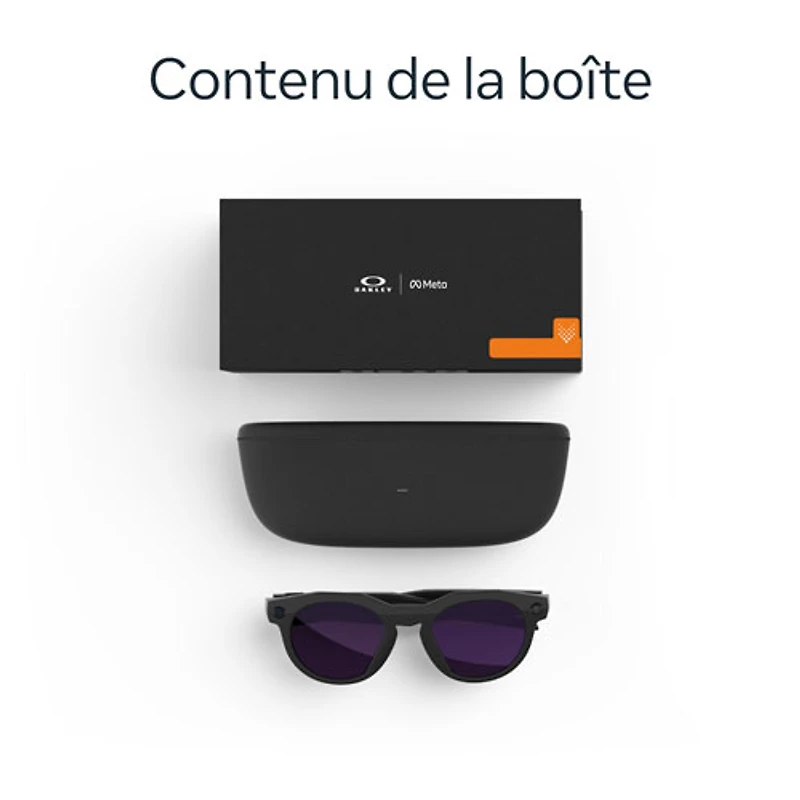 Oakley Meta HSTN Smart Glasses with AI, Photo, Video, Audio & Voice Assistant - Black/Clear to Amethyst Transitions