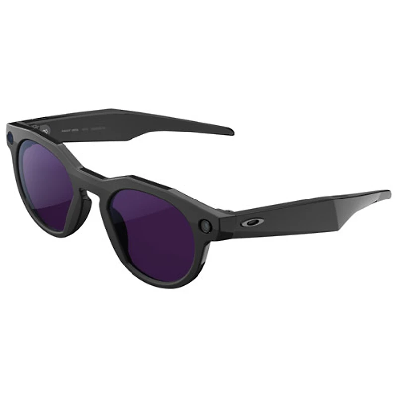 Oakley Meta HSTN Smart Glasses with AI, Photo, Video, Audio & Voice Assistant - Black/Clear to Amethyst Transitions