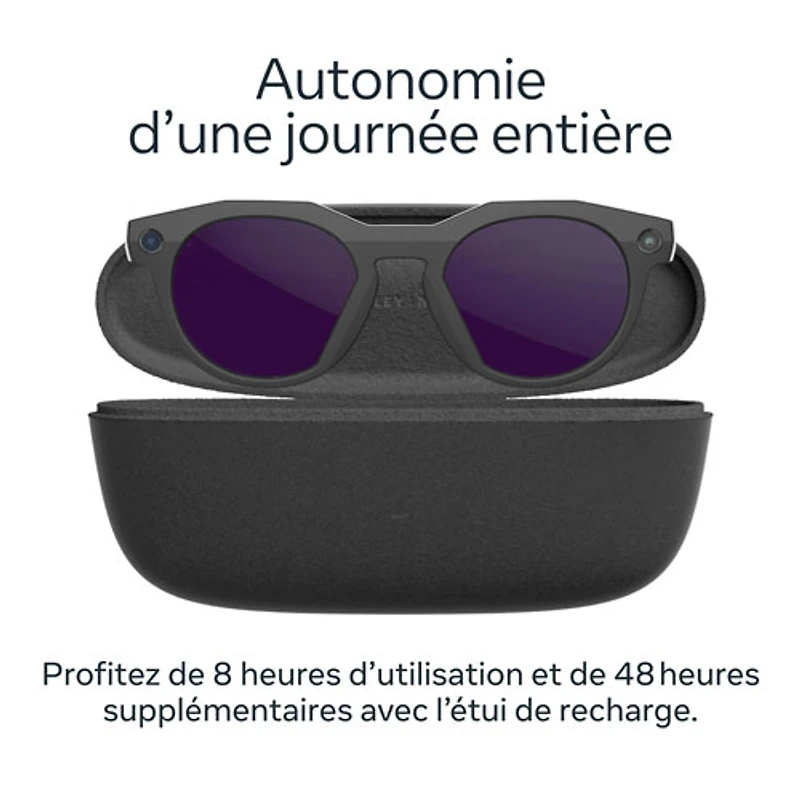 Oakley Meta HSTN Smart Glasses with AI, Photo, Video, Audio & Voice Assistant - Black/Clear to Amethyst Transitions
