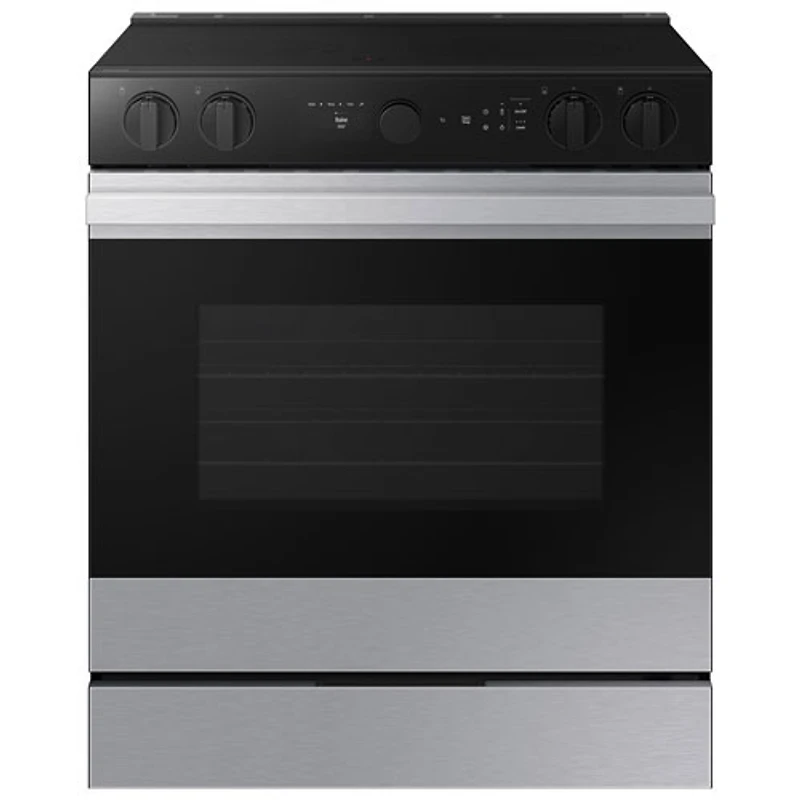 Open Box - Samsung 30" 6.3 Cu. Ft. True Convection 5-Element Slide-In Electric Range - SS