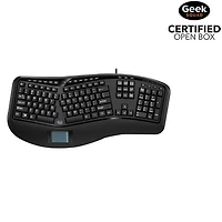 Open Box - Adesso Wired Ergonomic Keyboard Built-In Touchpad (AKB-450UB)