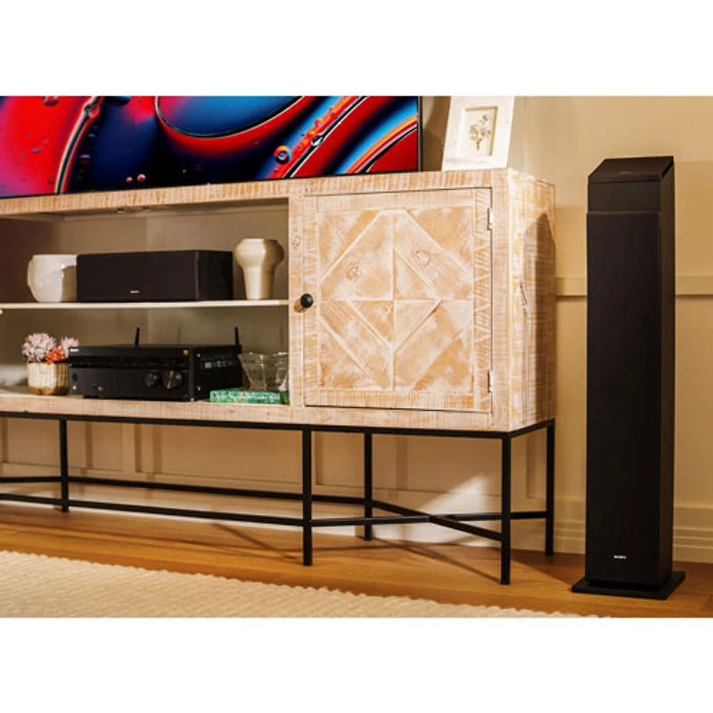 Sony SSCS3M2 3-Way Tower Speaker - Single - Black