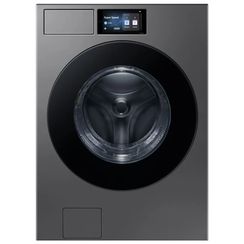 Samsung 6.1 Cu. Ft. High Efficiency Front Load Steam Washer (WF90F53ADSA5) - Dark Steel