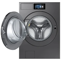 Samsung 6.1 Cu. Ft. High Efficiency Front Load Steam Washer (WF90F53ADSA5) - Dark Steel