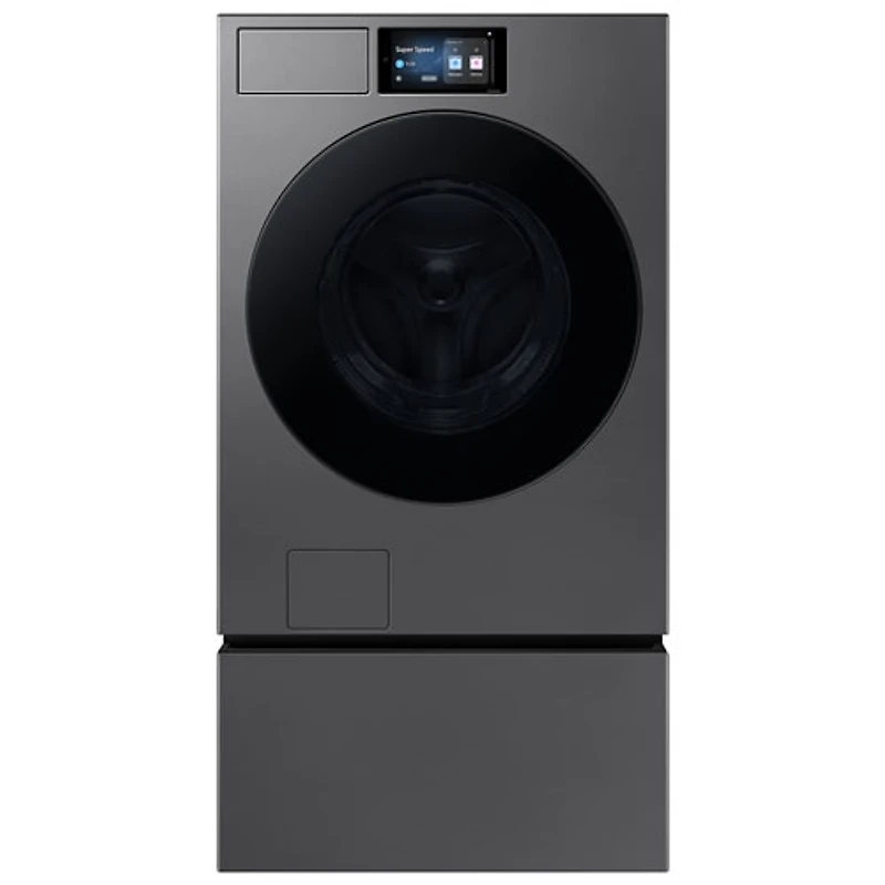 Samsung 6.1 Cu. Ft. High Efficiency Front Load Steam Washer (WF90F53ADSA5) - Dark Steel