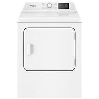 Sécheuse à gaz de 7 pi³ de Whirlpool (WGD4105SW) - Blanc