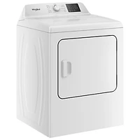 Sécheuse à gaz de 7 pi³ de Whirlpool (WGD4105SW) - Blanc