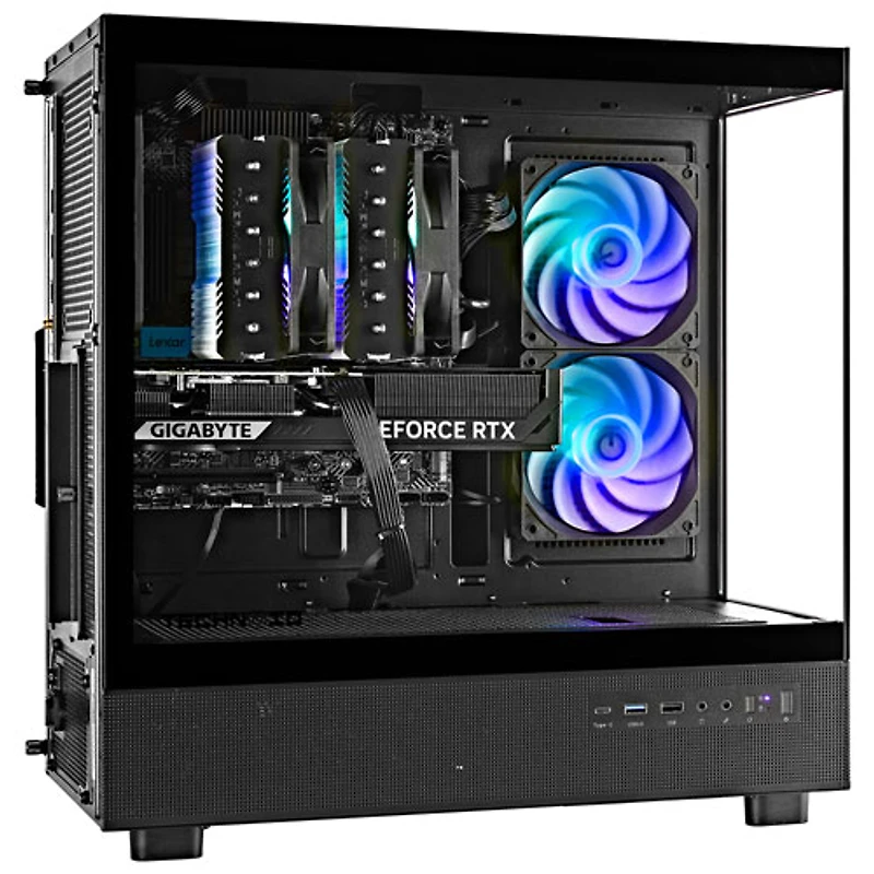 Ordinateur de jeu Glass de Technoid (Core i7-14700KF Intel/RAM 32 Go/SSD 2 To/GeForce RTX 5070 NVIDIA/Windows 11)