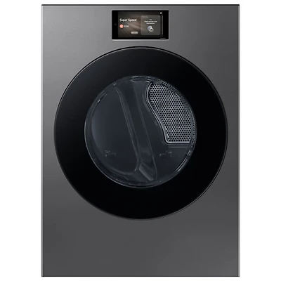 Sécheuse électrique à vapeur de 7,6 pi³ de Samsung (SAMS DV90F53AESAC) - Acier foncé