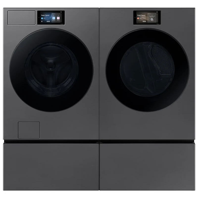 Sécheuse électrique à vapeur de 7,6 pi³ de Samsung (SAMS DV90F53AESAC) - Acier foncé