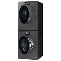 Sécheuse électrique à vapeur de 7,6 pi³ de Samsung (SAMS DV90F53AESAC) - Acier foncé