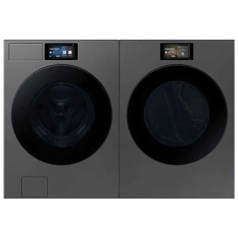 Sécheuse électrique à vapeur de 7,6 pi³ de Samsung (SAMS DV90F53AESAC) - Acier foncé