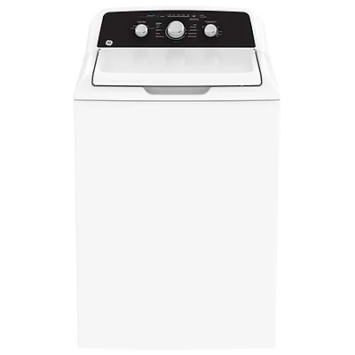 Laveuse à chargement par le haut de 4,4 pi³ de GE (GTW334BMRWS) - Blanc