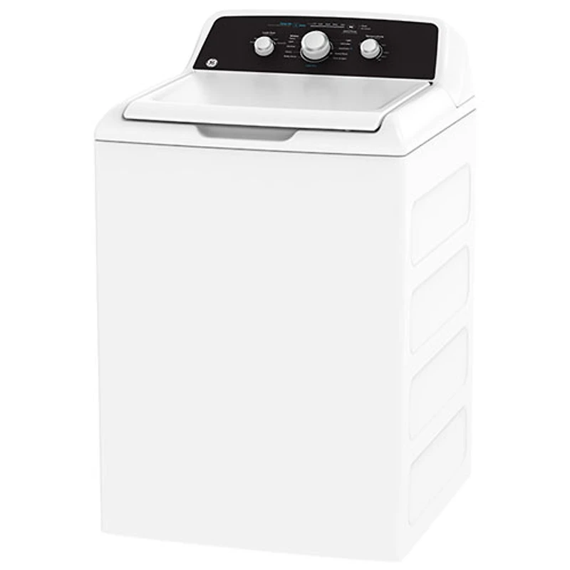 Laveuse à chargement par le haut de 4,4 pi³ de GE (GTW334BMRWS) - Blanc