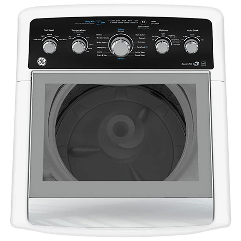 Laveuse à chargement par le haut de 4,9 pi³ de GE (GTW491BMRWS) - Blanc
