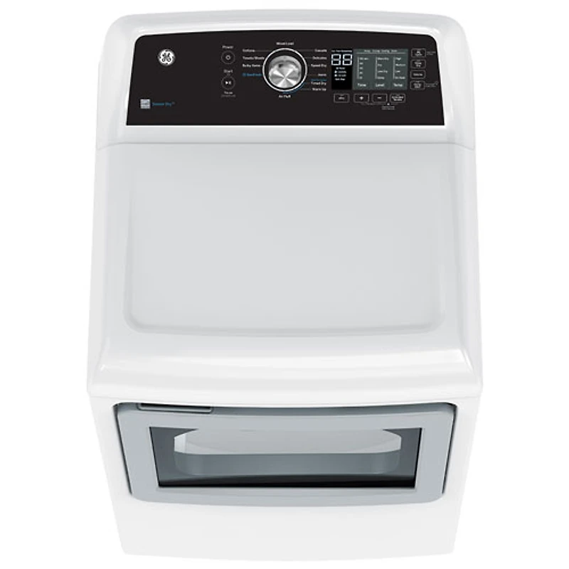 Sécheuse à gaz de 7,4 pi³ de GE (GTD68GBMRWS) - Blanc