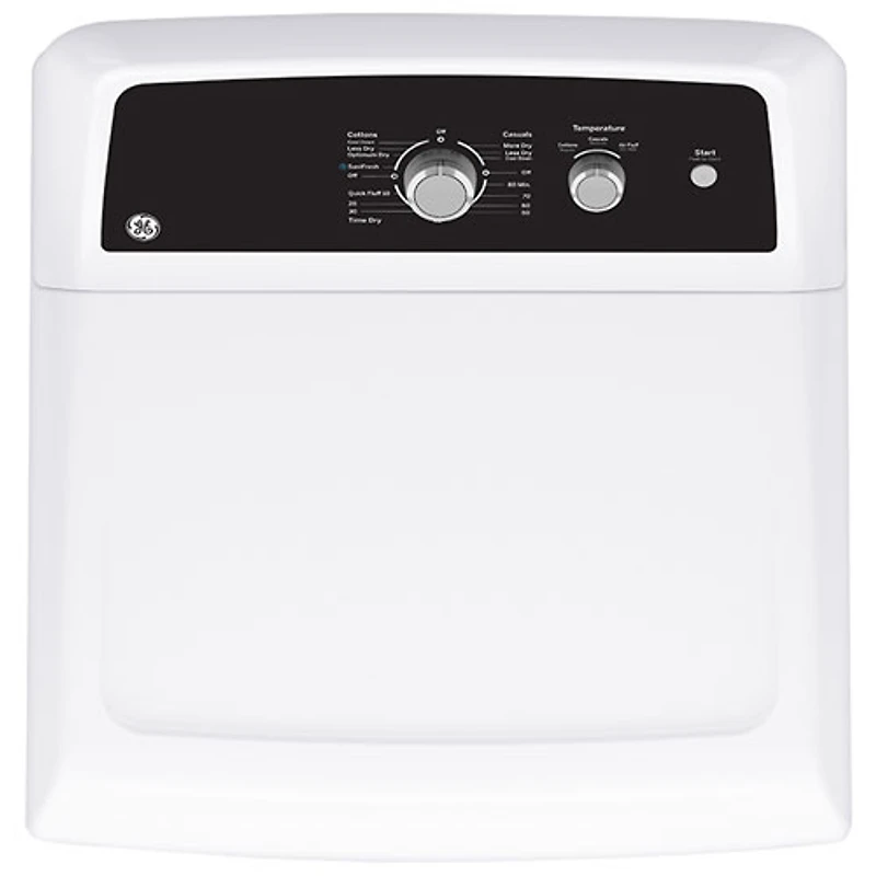 Sécheuse électrique de 6,2 pi³ de GE (GTX34EBMRWS) - Blanc