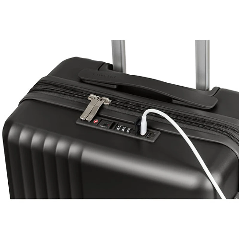 Ensemble de 3 valises rigides extensibles Velora de Champs - Noir - Exclusivité Best Buy