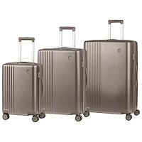Champs Velora 3-Piece Hard Side Expandable Luggage Set - Grey - Only at Best Buy