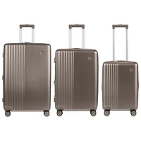 Champs Velora 3-Piece Hard Side Expandable Luggage Set - Grey - Only at Best Buy