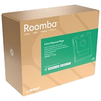 Sacs d'élimination de la saleté de rechange authentiques pour Roomba d'iRobot - Paquet de 3