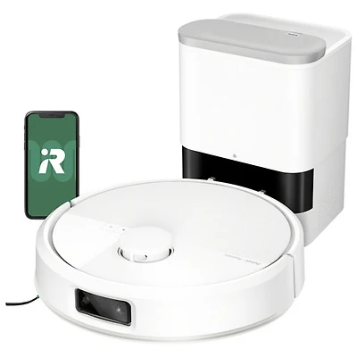 iRobot Roomba Max 705 Vac Robot + AutoEmpty Cordless Robot Vacuum - White