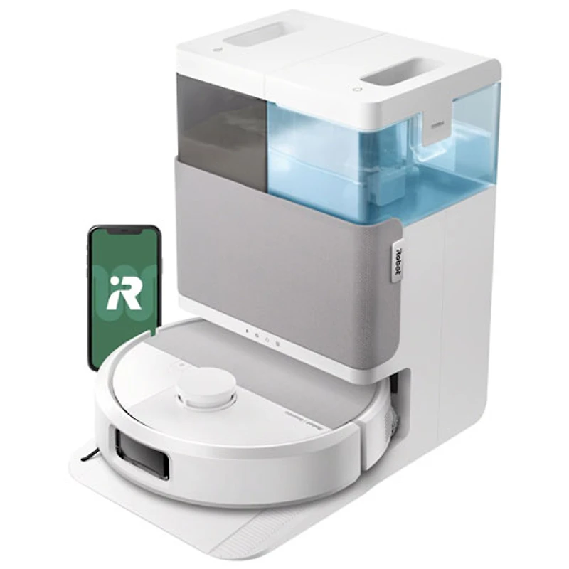 iRobot Roomba Plus 505 Combo Robot + AutoWash Dock Robot Vacuum - White