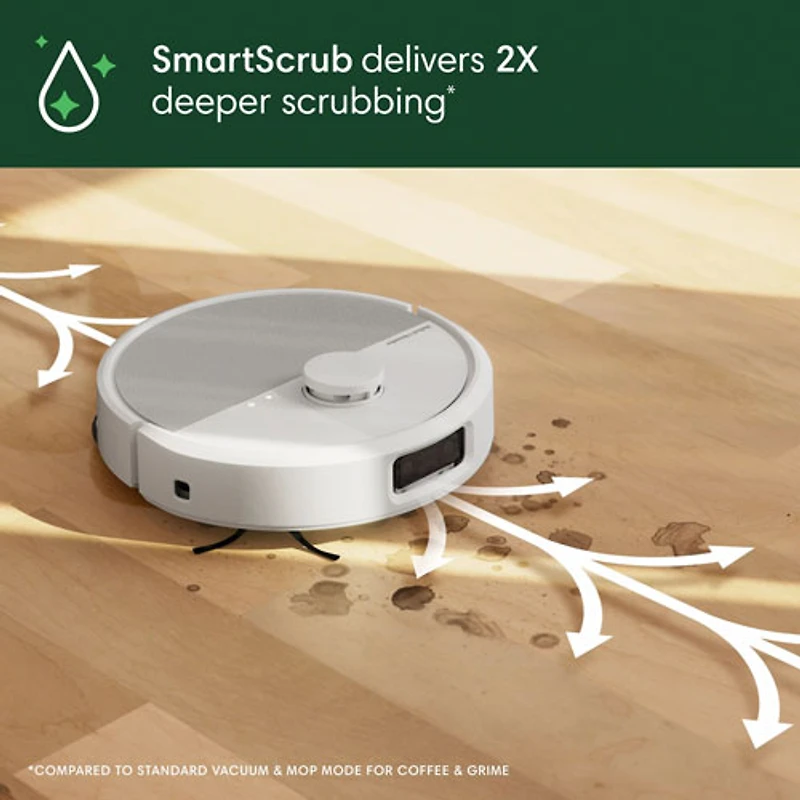 iRobot Roomba Plus 505 Combo Robot + AutoWash Dock Robot Vacuum - White
