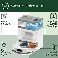 iRobot Roomba Plus 505 Combo Robot + AutoWash Dock Robot Vacuum - White