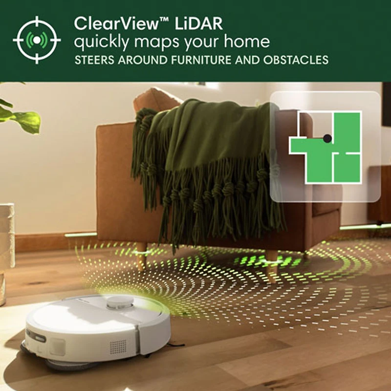 iRobot Roomba Plus 405 Combo Robot + AutoWash Dock Robot Vacuum - White