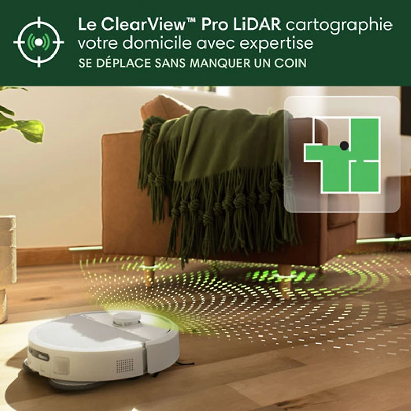 iRobot Roomba Plus 405 Combo Robot + AutoWash Dock Robot Vacuum - White