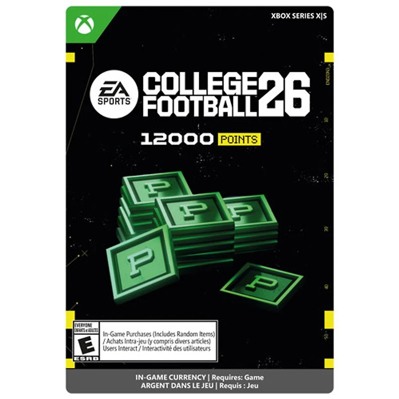 College Football 26 - 12,000 Points (Xbox Series X|S) - Digital Download
