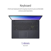Portable VivoBook Go 15,6 po d'ASUS, Microsoft 365 inclus pendant 1 an (Celeron N4500/mémoire vive de 4 Go/eMMC de 128 Go/Win 11 S)