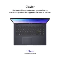 Portable VivoBook Go 15,6 po d'ASUS, Microsoft 365 inclus pendant 1 an (Celeron N4500/mémoire vive de 4 Go/eMMC de 128 Go/Win 11 S)