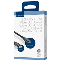Insignia 1m (3.3 ft.) Micro USB to USB-C Cable - Only at Best Buy