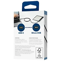 Insignia 1m (3.3 ft.) Micro USB to USB-C Cable - Only at Best Buy