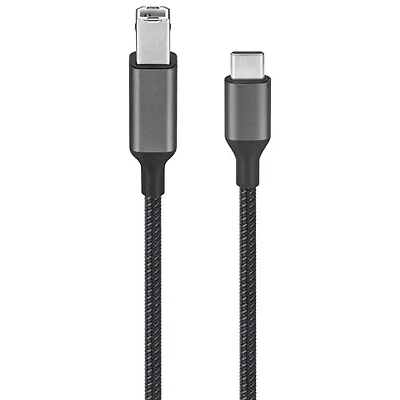 Insignia 0.91m (3 ft.) USB-B to USB-C Cable (NS-DCC2B26-C) - Only at Best Buy