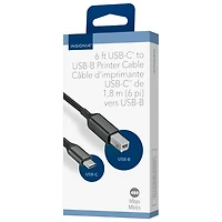 Câble USB-B à USB-C de 0,91 m (3 pi) d'Insignia (NS-DCC2B26-C) - Exclusivité de Best Buy