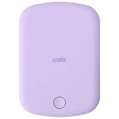 Logiix Vibrance Piston 5000 mAh 12W USB-C Power Bank with MagSafe - Lavender