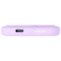 Logiix Vibrance Piston 5000 mAh 12W USB-C Power Bank with MagSafe - Lavender