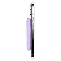 Logiix Vibrance Piston 5000 mAh 12W USB-C Power Bank with MagSafe - Lavender