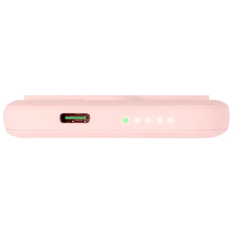 Logiix Vibrance Piston 5000 mAh 12W USB-C Power Bank with MagSafe - White