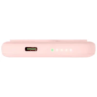 Logiix Vibrance Piston 5000 mAh 12W USB-C Power Bank with MagSafe - White