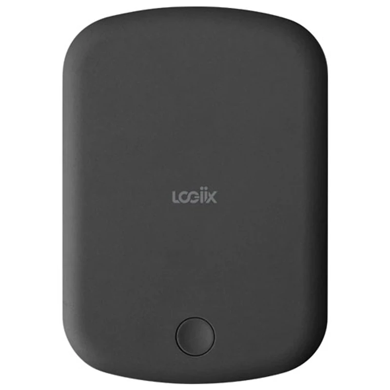 Chargeur portable USB-C 5000 mAh 12 W Vibrance Piston de Logiix avec MagSafe - Noir