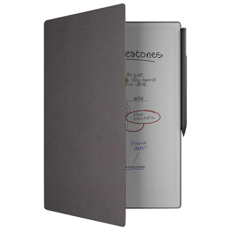 reMarkable Paper Pro 11.8" 64GB Paper Tablet with Marker Plus Pen & Mosaic Folio Case- Black