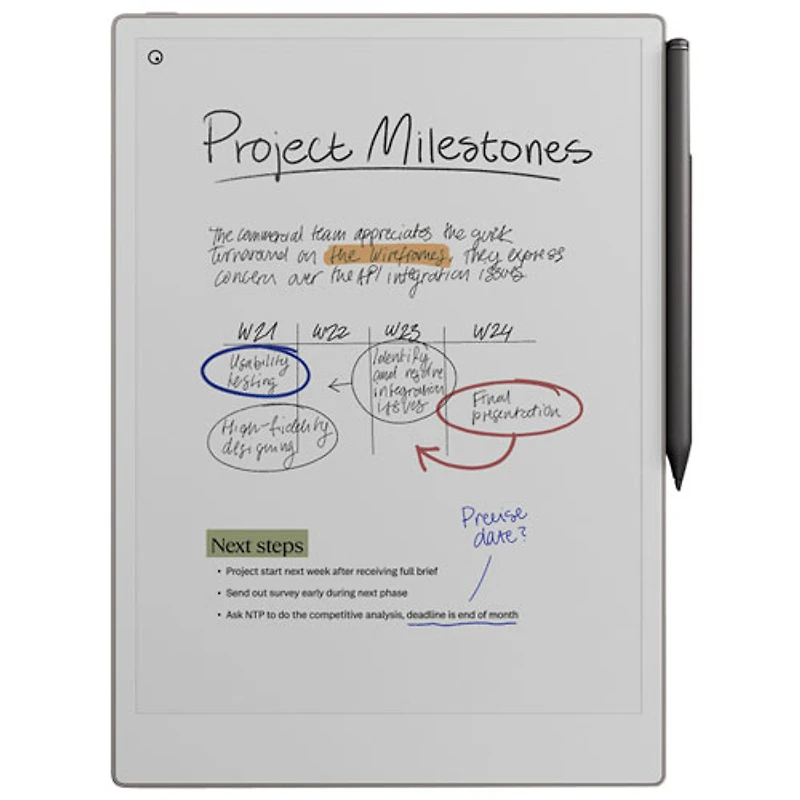 reMarkable Paper Pro 11.8" 64GB Paper Tablet with Marker Plus Pen - Black