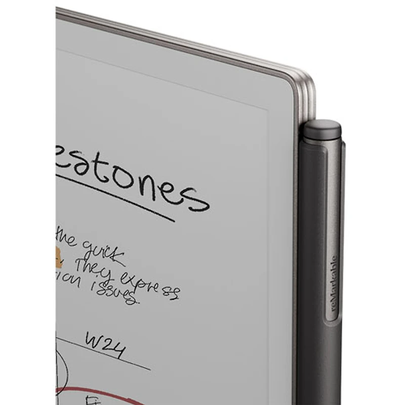 reMarkable Paper Pro 11.8" 64GB Paper Tablet with Marker Plus Pen & Leather Folio Case - Black
