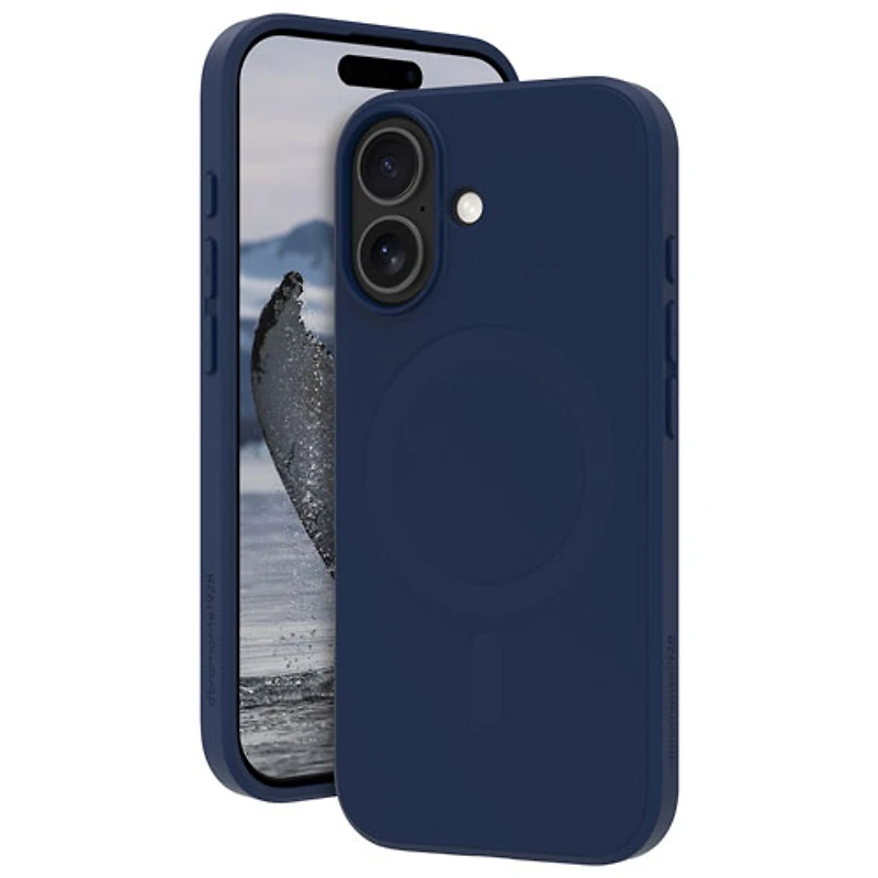 Étui souple ajusté Greenland Pro de Dbramante1928 avec MagSafe pour iPhone 17 - Bleu marine